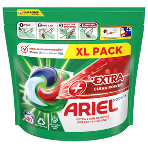 Produkt ARIEL Kapsułki do prania Kapsułki do prania ARIEL Extra Clean uniwersalne 40 szt 003974