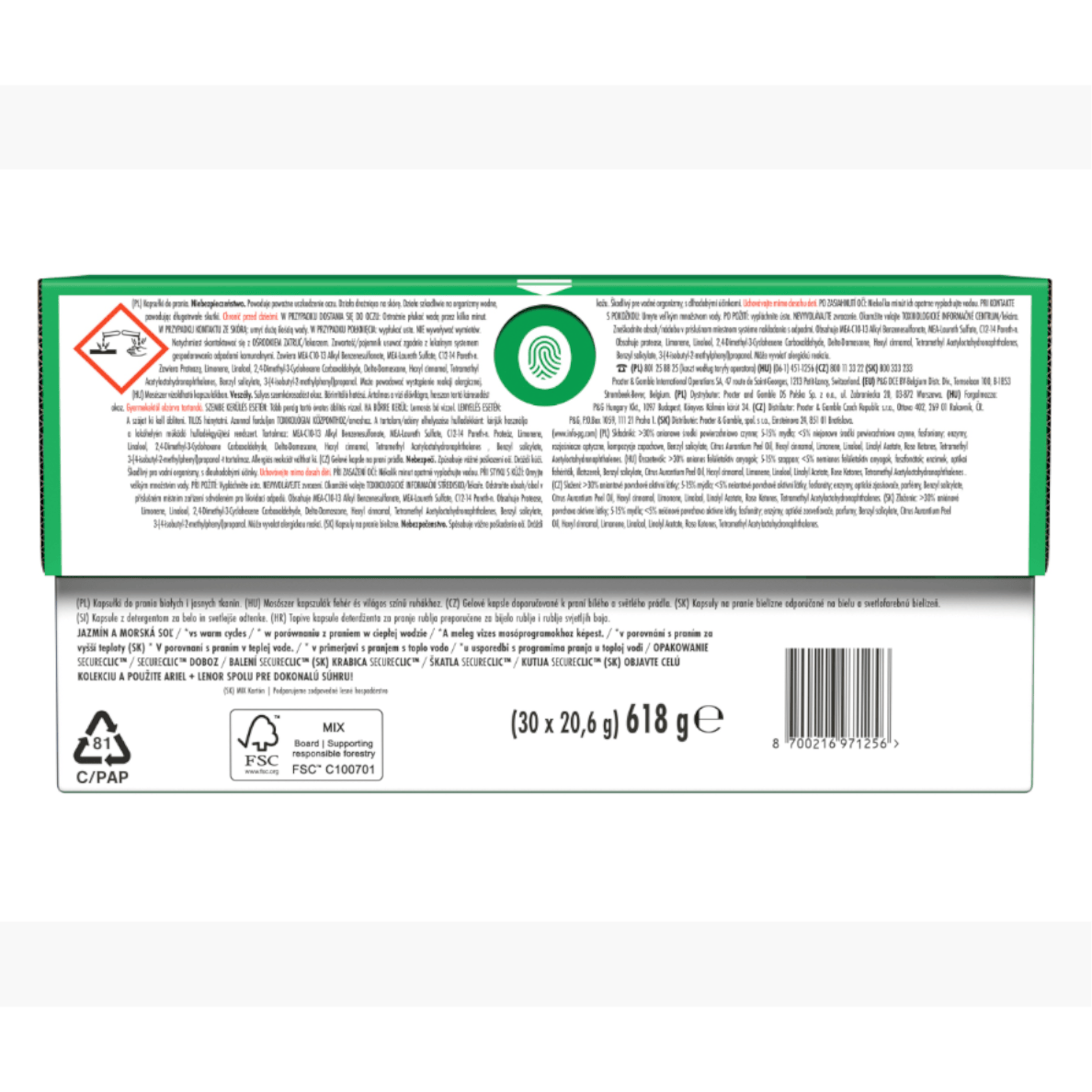 Produkt ARIEL Kapsułki do prania Kapsułki do prania ARIEL Pods Fresh Breeze of Greek Island Box 30szt 004416