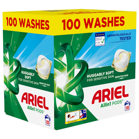 Produkt ARIEL Kapsułki do prania Kapsułki do prania ARIEL Sensitive Allin1 Pods 100 szt 004279