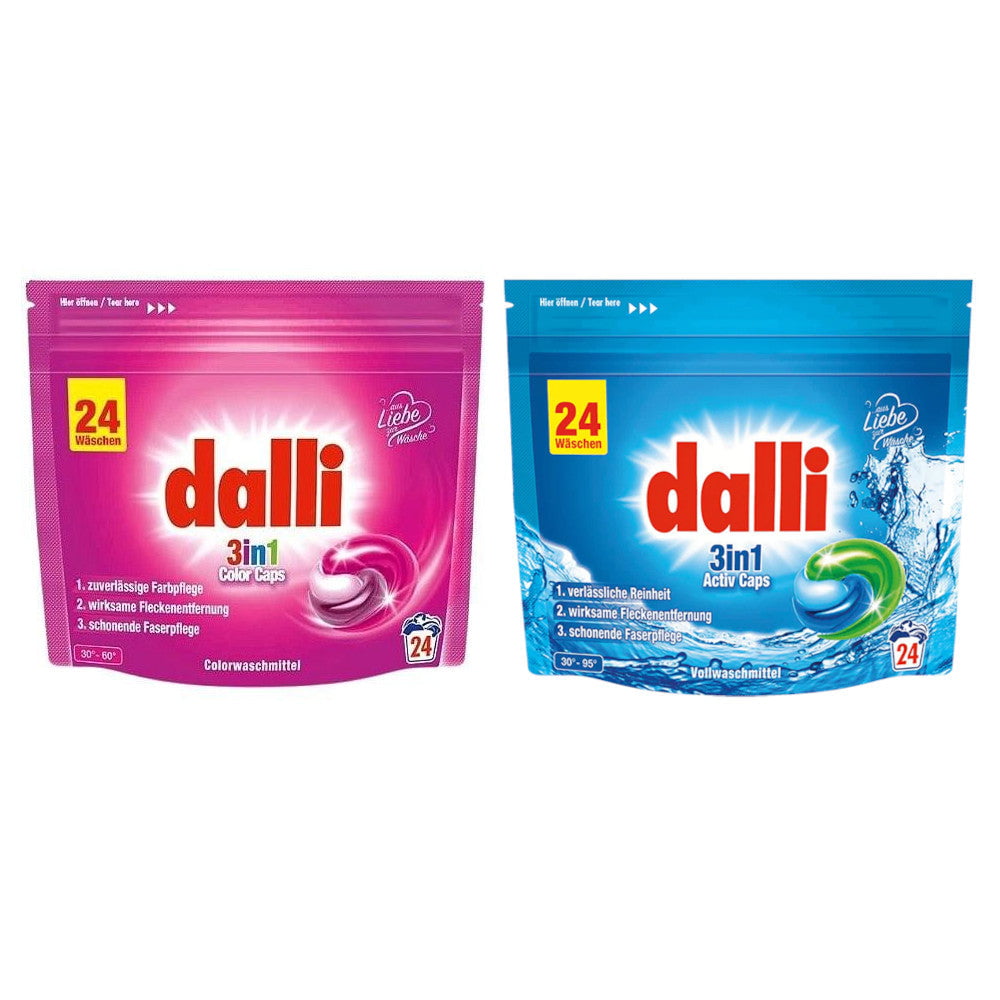 Produkt DALLI Kapsułki do prania Kapsułki do prania DALLI białe kolor 3in1 2x 24szt Z00126