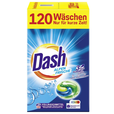 Produkt DASH Kapsułki do prania Kapsułki do prania DASH Alpen Frische uniwersalne 120szt 005089