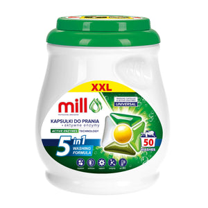 Produkt mill Kapsułki do prania Kapsułki do prania MILL Uniwersal Booster 5w uniwersalne 50szt 004388