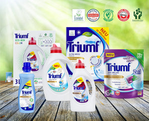 Produkt TRIUMF Kapsułki do prania Kapsułki do prania TRIUMF białe kolor 2in1 2x 30szt Z00603