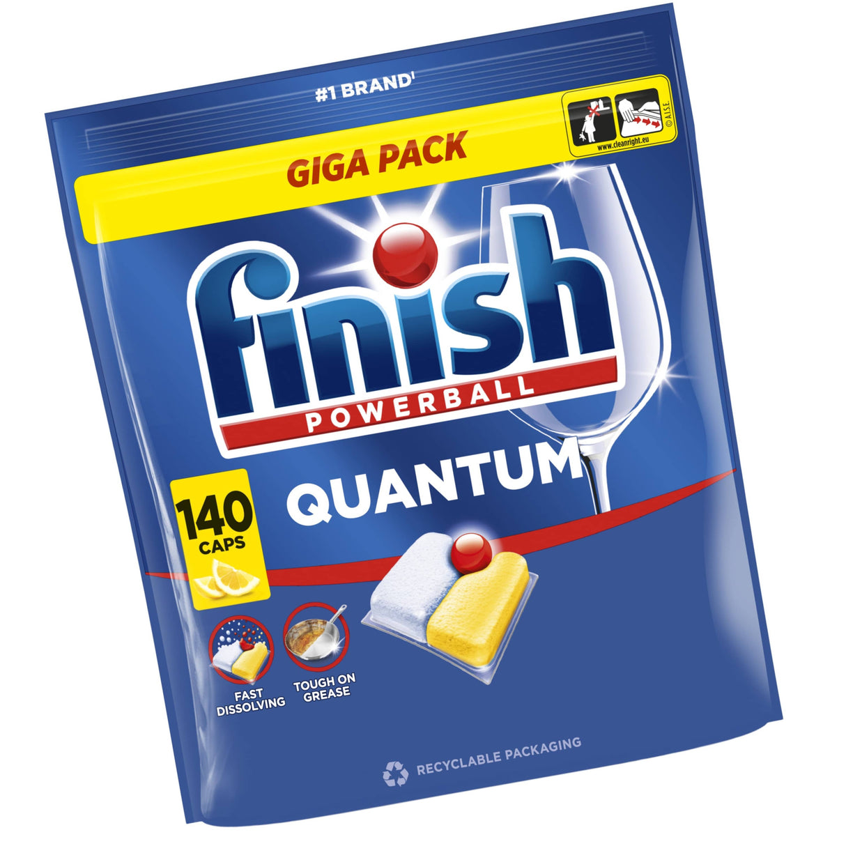 Produkt FINISH Kapsułki do zmywarki FINISH Tabs Quantum Lemon 140szt 006049