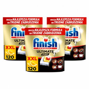 Produkt FINISH Kapsułki do zmywarki FINISH Ultimate Plus Lemon 3x 120szt K_005998_3