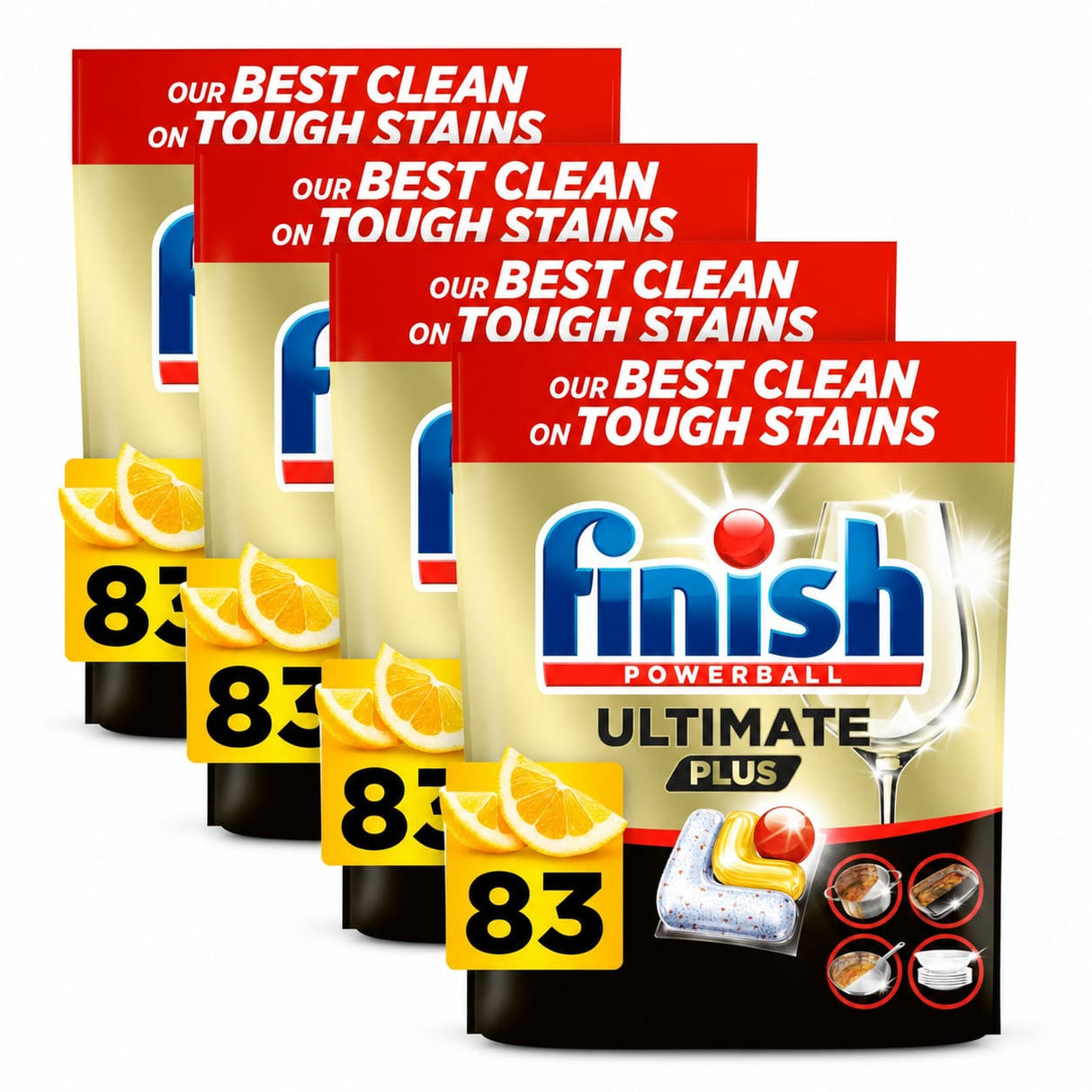 Produkt FINISH Kapsułki do Zmywarki FINISH Ultimate Plus Lemon 4x 83pcs K_006253_4