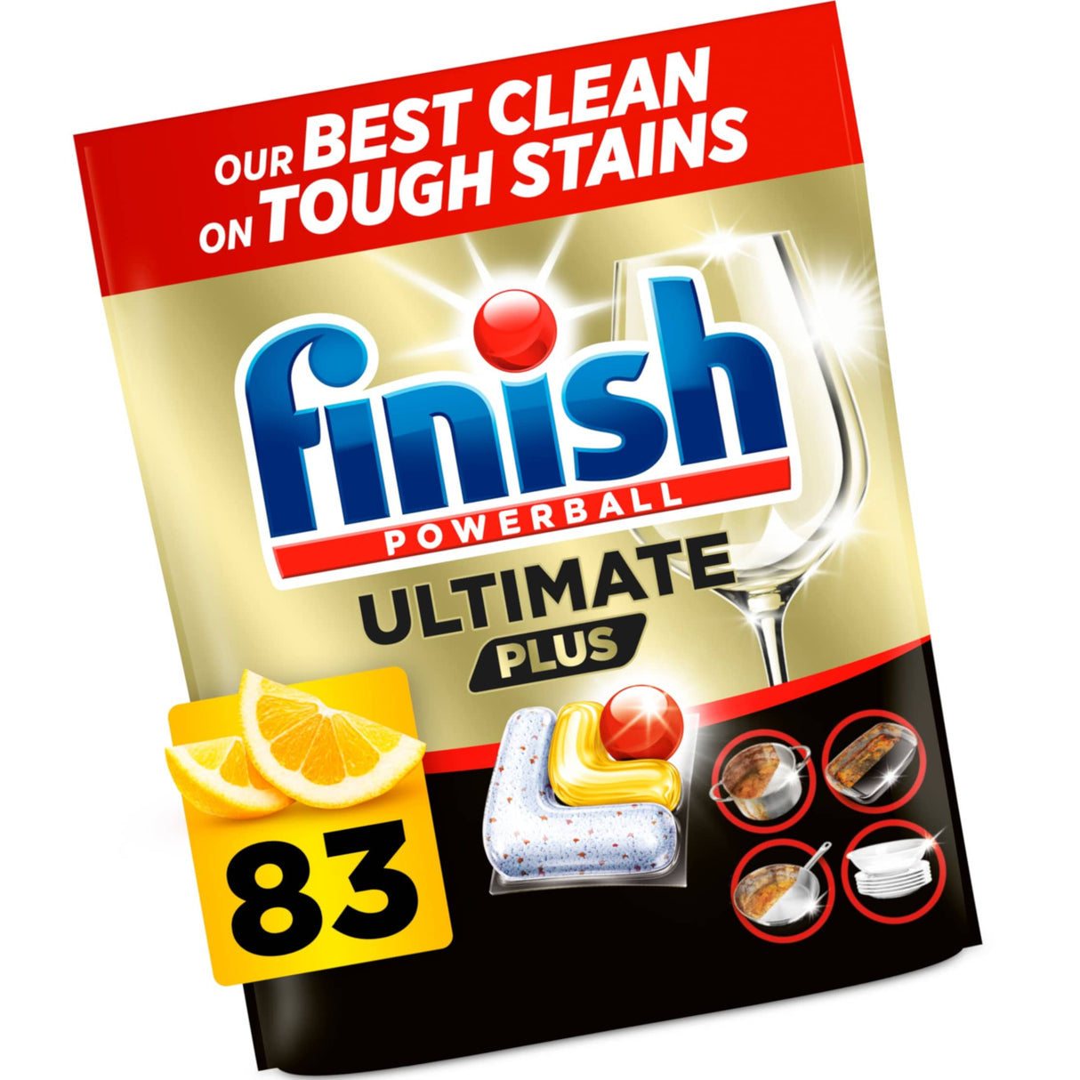 Produkt FINISH Kapsułki do Zmywarki FINISH Ultimate Plus Lemon 83pcs 006253