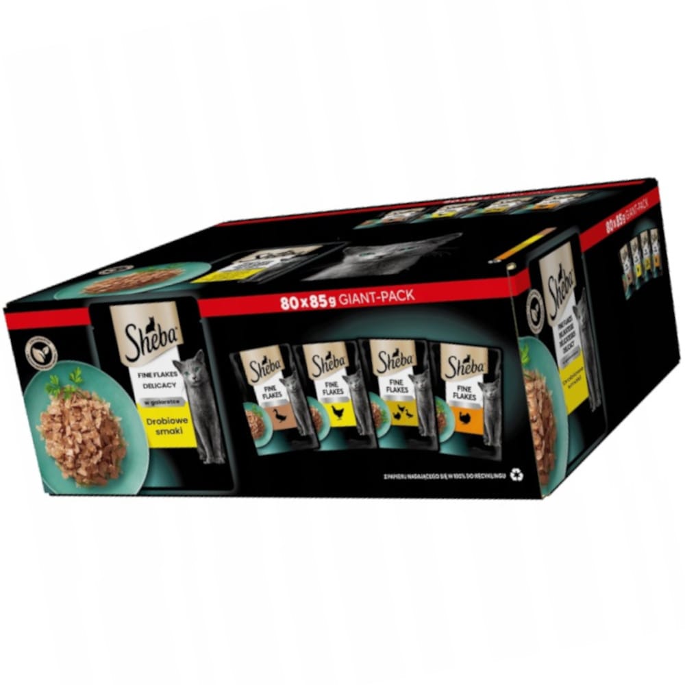 Produkt SHEBA Karma dla kota SHEBA Saszetki Drobiowe smaki w galaretce 80x85g 006060