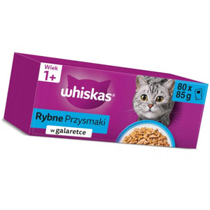 Produkt WHISKAS Karma dla kota WHISKAS Rybne smaki w galaretce Saszetki 80x85g 006071