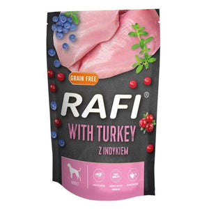Produkt RAFI Karma dla psa RAFI Z indykiem, borówką i żurawiną  500g 006310