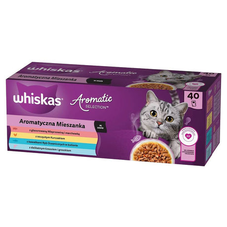 Produkt WHISKAS Karma mokra dla kota WHISKAS Sos Aromatic 40x85g 006421