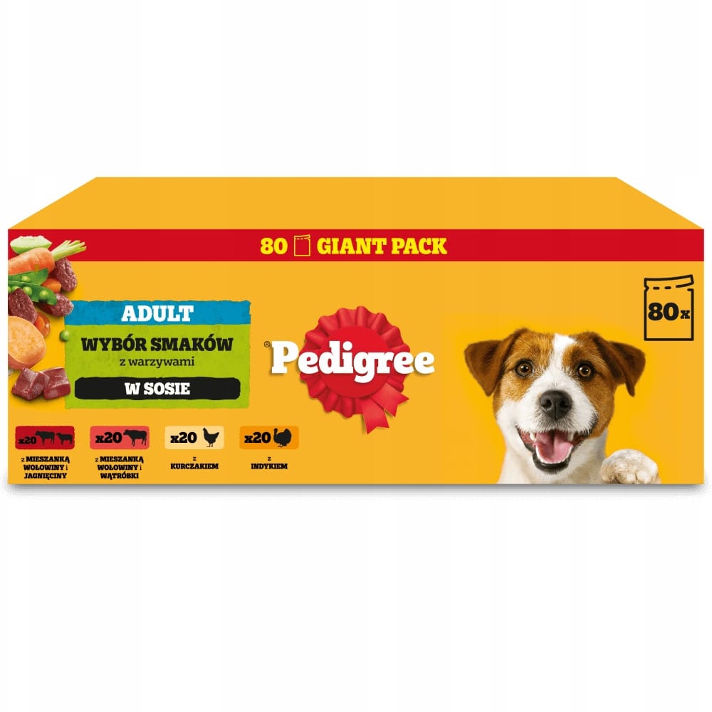 Produkt PEDIGREE Karma Mokra dla psa PEDIGREE Adult Mixed 80x100g 006410