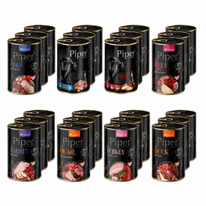 Produkt PIPER Karma mokra dla psa PIPER MIX smaków 24 x 400g Z01047