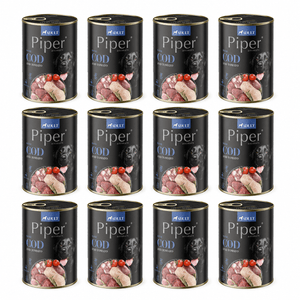 Produkt bd24.pl Karma mokra dla psa PIPER z dorszem i pomidorami 12 x 400g K_053180_12