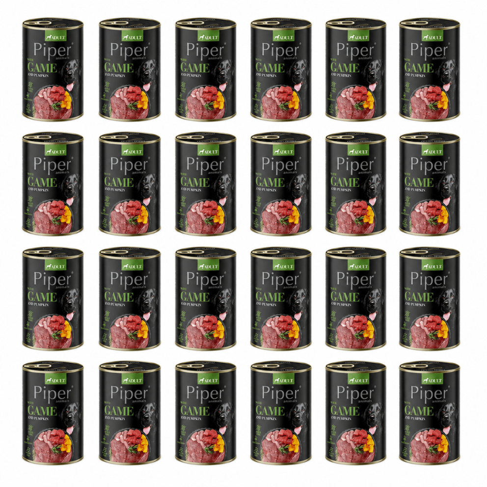 Produkt bd24.pl Karma mokra dla psa PIPER z dziczyzną i dynią 24 x 400g K_045242_24