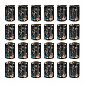 Produkt bd24.pl Karma mokra dla psa PIPER z jagnięciną marchwią i brązowym ryżem 24 x 400g K_053181_24