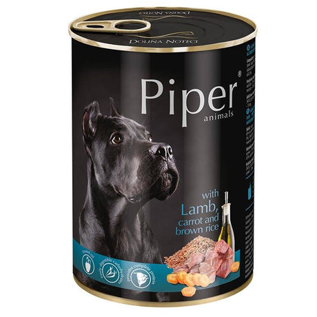 Produkt PIPER Karma mokra dla psa PIPER z jagnięciną marchwią i brązowym ryżem 400g 053181