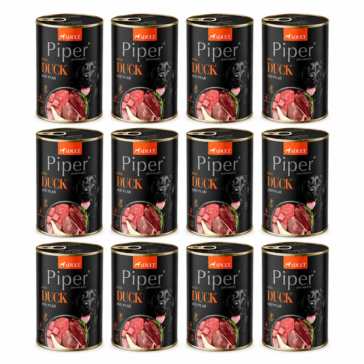 Produkt PIPER Karma mokra dla psa PIPER z kaczką i gruszką 12 x 400g K_053187_12