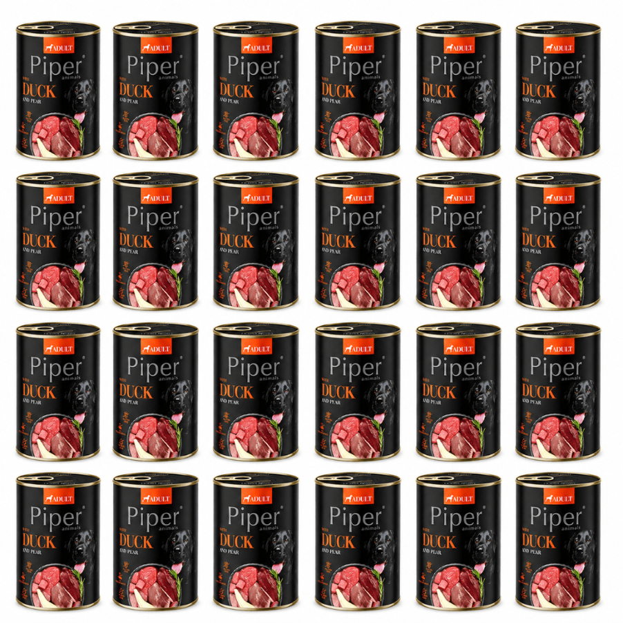 Produkt PIPER Karma mokra dla psa PIPER z kaczką i gruszką 24 x 400g K_053187_24