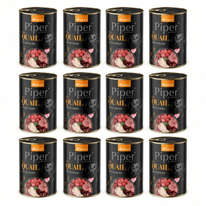 Produkt PIPER Karma mokra dla psa PIPER z przepiórką i żurawiną 12 x 400g K_053183_12