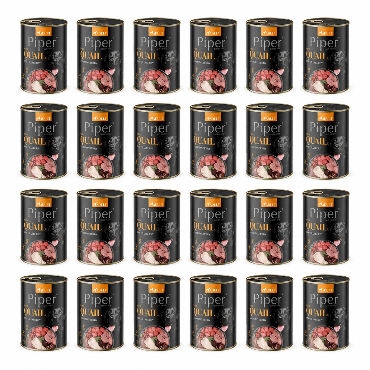 Produkt PIPER Karma mokra dla psa PIPER z przepiórką i żurawiną 24 x 400g K_053183_24