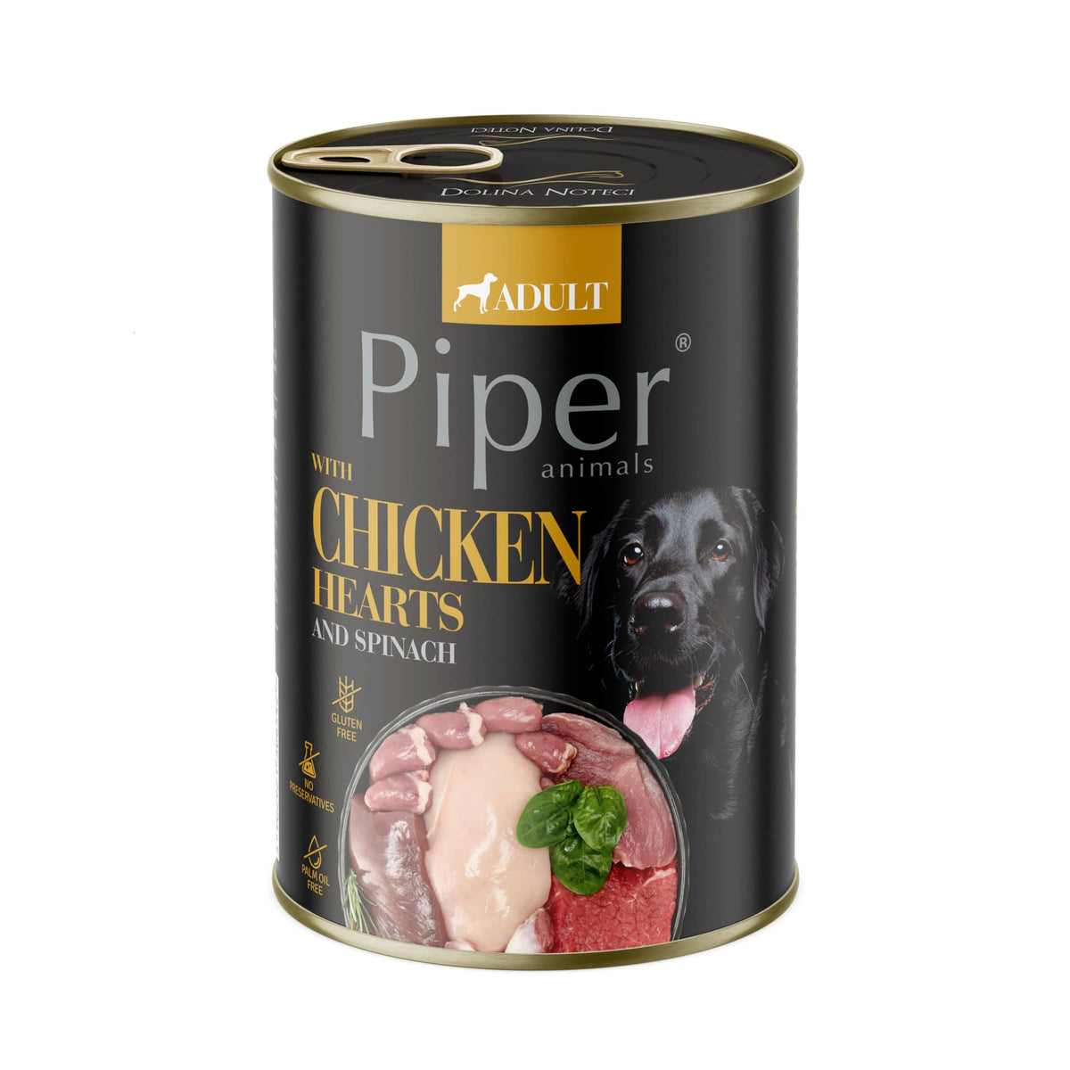 Produkt bd24.pl Karma mokra dla psa PIPER z sercami kurcząt szpinakiem i brązowym ryżem 12 x 400g K_045240_12