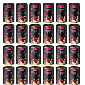 Produkt PIPER Karma mokra dla psa PIPER z żołądkami wołowymi i burakiem 24 x 400g K_053185_24
