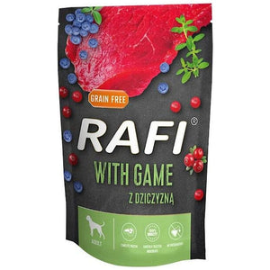Produkt RAFI Karma mokra dla psa RAFI z dziczyzną 500g 005020