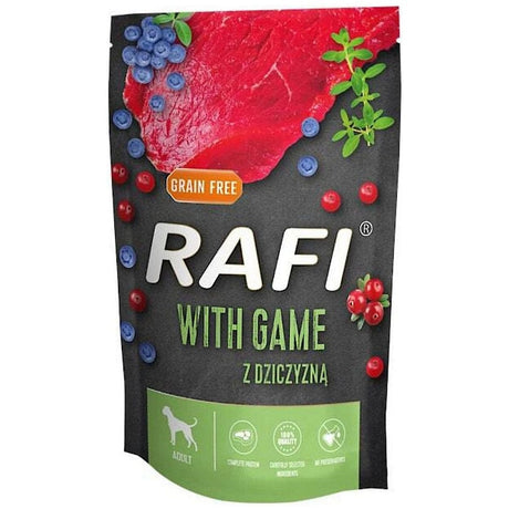 Produkt RAFI Karma mokra dla psa RAFI z dziczyzną 500g 005020
