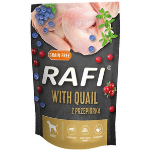 Produkt RAFI Karma mokra dla psa RAFI z przepiórką 500g 005021