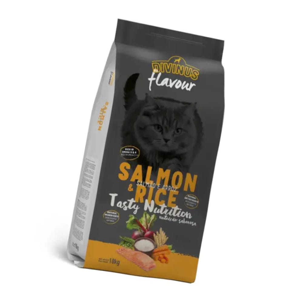 Produkt bd24.pl Karma sucha dla kotów DIVINUS Łosoś z ryżem 18kg 006187