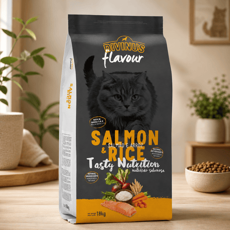 Produkt bd24.pl Karma sucha dla kotów DIVINUS Łosoś z ryżem 18kg 006187