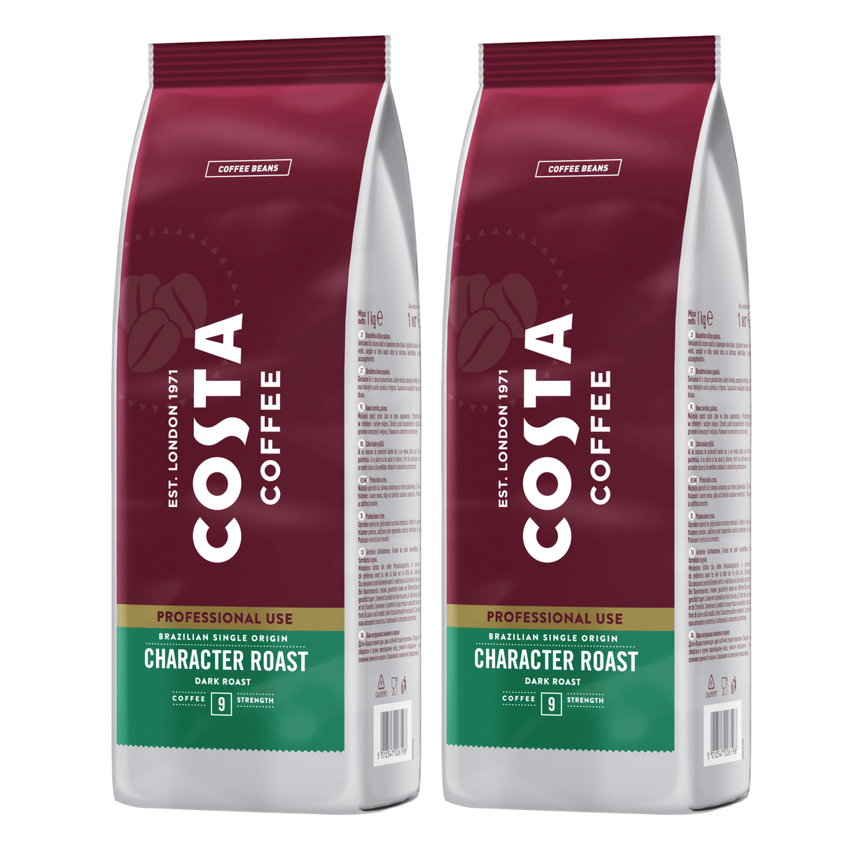 Produkt COSTA COFFEE Kawa ziarnista 2x Kawa ziarnista COSTA COFFEE Pro Brazilian 100% Arabica 1kg K_003238_2