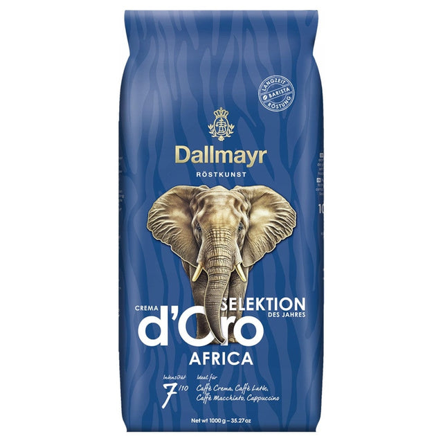 Produkt DALLMAYR Kawa ziarnista Crema d'Oro Selection Africa Kawa ziarnista 1kg 001690