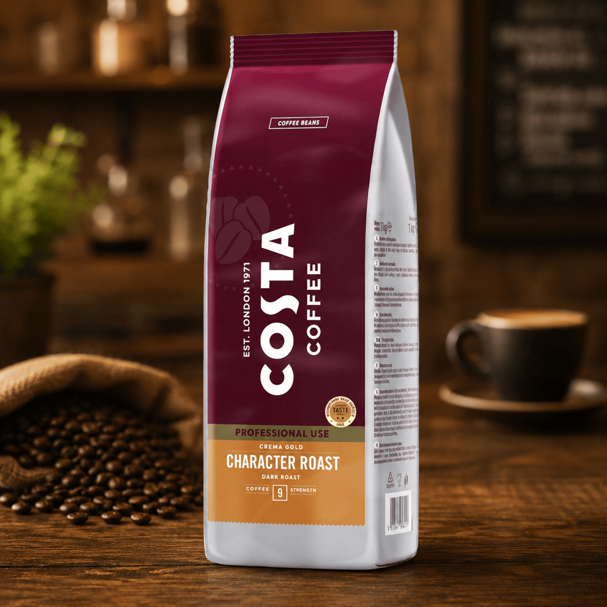 Produkt COSTA COFFEE Kawa ziarnista Kawa ziarnista COSTA COFFEE Pro Crema Gold Dark Roast 1kg 004751