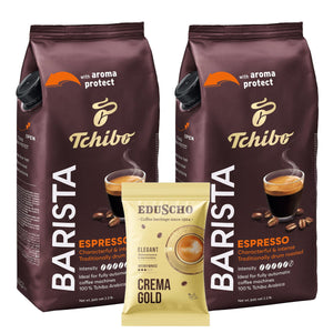 Produkt TCHIBO Kawa ziarnista Kawa ziarnista TCHIBO Barista Espresso 100% Arabica 2x1kg + GRATIS Crema Gold 100g Z00953