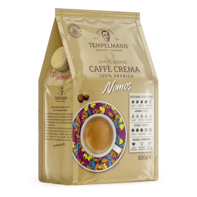 Produkt TEMPELMANN Kawa ziarnista Kawa Ziarnista TEMPELMANN Nomos Cafe Crema Arabica 500g 052719