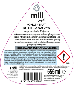 Produkt mill Koncentrat do mycia naczyń MILL Wspomnienie Cejlonu 555ml 003947