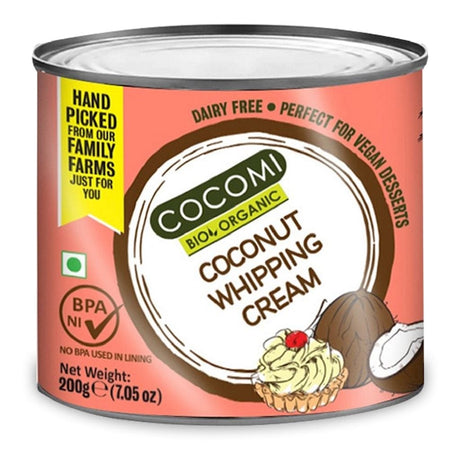 Produkt COCOMI (wody kokosowe, oleje kokosowe, śmietanki) KREM KOKOSOWY DO UBIJANIA BIO 200 g  - COCOMI 4792038027079