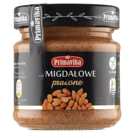 Produkt PRIMAVIKA (przetwory i pasty vege) KREM Z PRAŻONYCH MIGDAŁÓW BEZGLUTENOWY 185 g - PRIMAVIKA 5900672300857