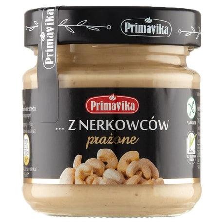 Produkt PRIMAVIKA (przetwory i pasty vege) KREM Z PRAŻONYCH ORZECHÓW NERKOWCA BEZGLUTENOWY 185 g - PRIMAVIKA 5900672302004