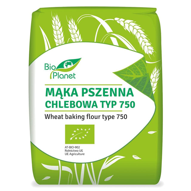 Produkt BIO PLANET - seria MĄKI I SKROBIE MĄKA PSZENNA CHLEBOWA TYP 750 BIO 1 kg - BIO PLANET 5907814666376
