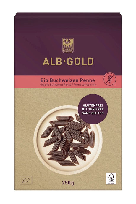 Produkt ALB-GOLD (makarony) MAKARON (GRYCZANY) PENNE BEZGLUTENOWY BIO 250 g - ALB-GOLD 4018722000846