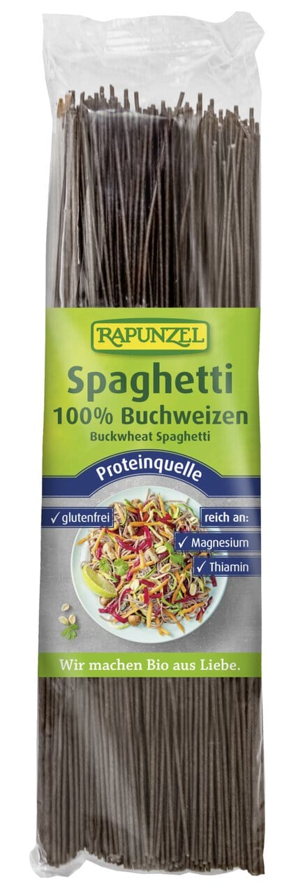 Produkt RAPUNZEL (kremy orzechowe, ketchupy, czekolady) MAKARON (GRYCZANY) SPAGHETTI BEZGLUTENOWY BIO 250 g - RAPUNZEL 4006040510116