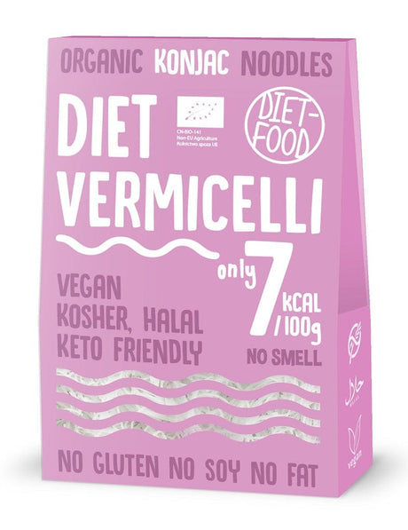 Produkt DIET-FOOD MAKARON (KONJAC) VERMICELLI BEZGLUTENOWY BIO 385 g (300 g) - DIET-FOOD 5903933643717