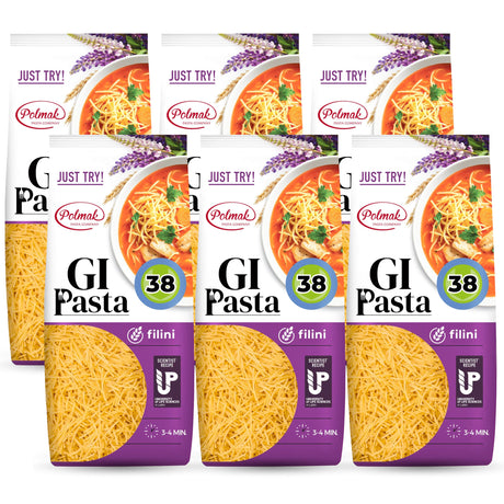Produkt GI PASTA Makaron Makaron GI PASTA Filini 6x 250g  z niskim indeksem glikemicznym 004762