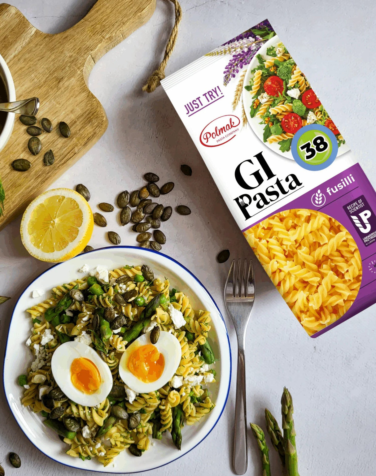 Produkt GI PASTA Makaron Makaron GI PASTA Fusilli 6x 250g z niskim indeksem glikemicznym 004761