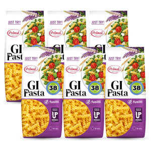 Produkt GI PASTA Makaron Makaron GI PASTA Fusilli 6x 250g z niskim indeksem glikemicznym 004761