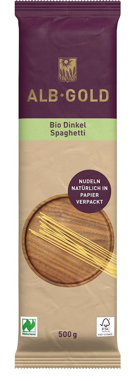 Produkt ALB-GOLD (makarony) MAKARON (ORKISZOWY) SPAGHETTI BIO 500 g - ALB-GOLD 4018722344681