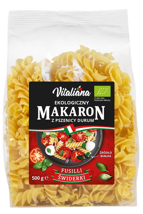 Produkt VITALIANA MAKARON (SEMOLINOWY) FUSILLI BIO 500 g - VITALIANA 5906750251639